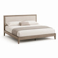 Bettgestell Doppelbett 160 x 200 cm Holzrahmen Naturholzoptik mit Lattenrost rechteckig ohne Stauraum